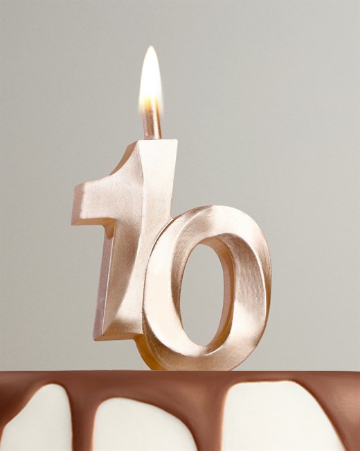 Свеча для торта 10 лет - фото 6765